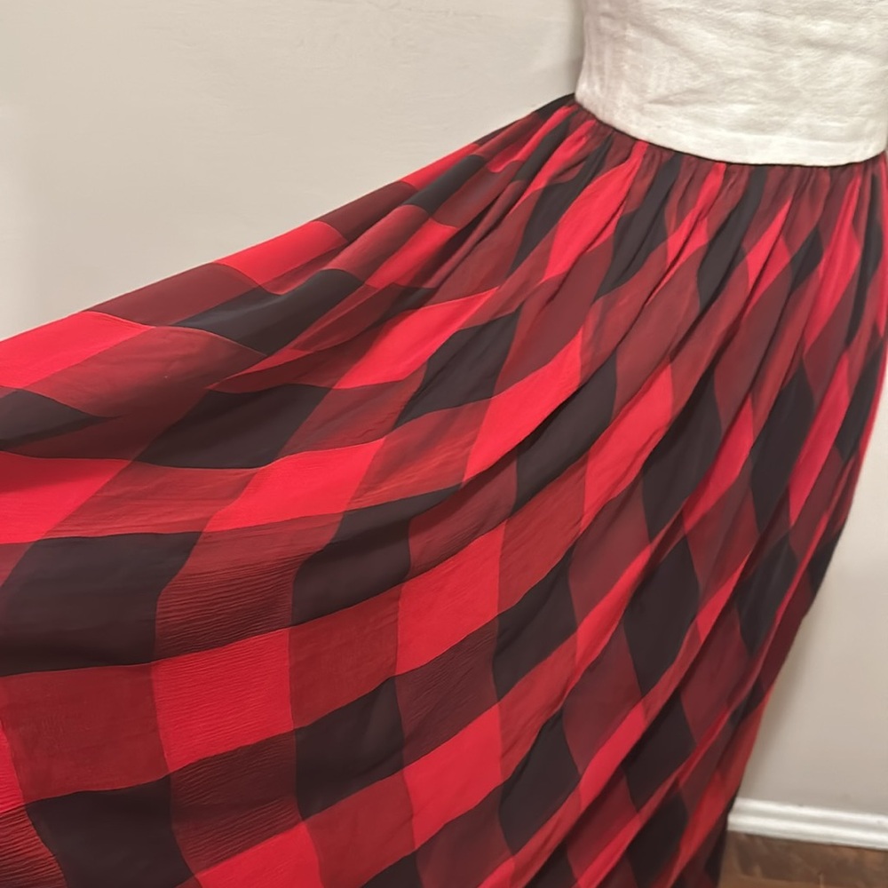 Bill Blass Harlequin Strapless Gown Long Dress - Picture 5 of 16